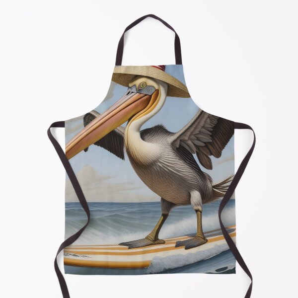 Item preview, Surfing Pelican - summer ocean vibes designed and sold by Wolfsee.