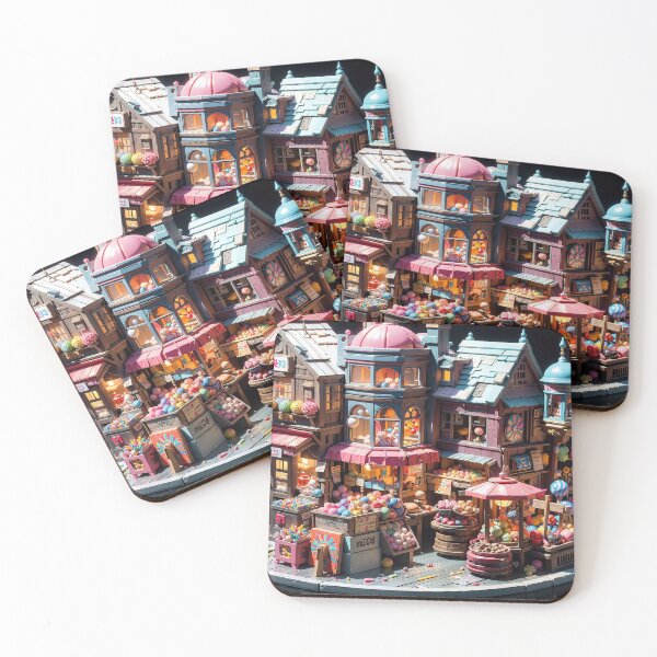 Item preview, Sweet Candy Shop Delight Jigsaw Puzzles - Sugary Whimsy on Redbubble designed and sold by PuzzleBoxDesign.