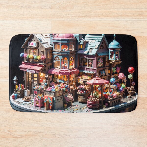Item preview,  Sweet Candy Shop Delight Jigsaw Puzzles - Sugary Whimsy on Redbubble designed and sold by PuzzleBoxDesign.