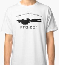 UNSC Forward Unto Dawn FFG-201 Ship Profile Classic T-Shirt