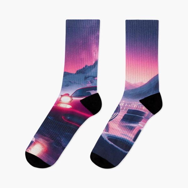 Item preview, Miata in night winter scenery designed and sold by NeoSharrow.