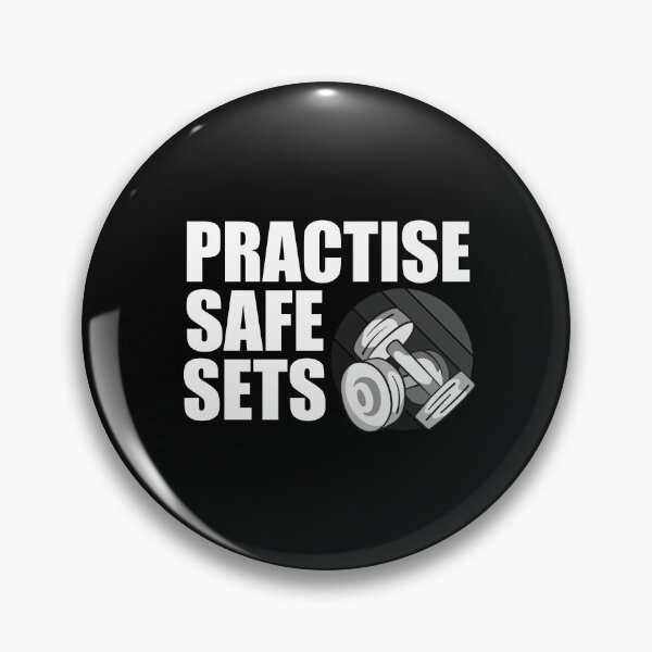 Item preview, Practice Safe Sets Funny Quote Adult Workout Gym Body Building designed and sold by POPCulturejb.