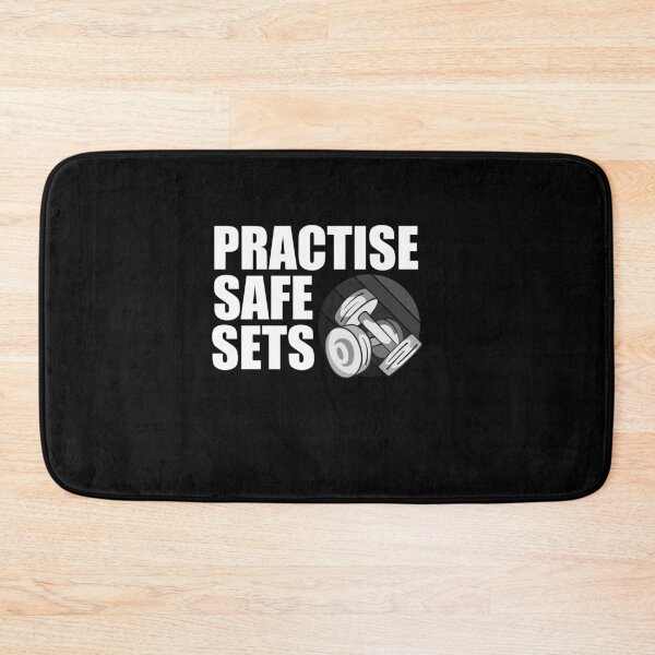 Item preview, Practice Safe Sets Funny Quote Adult Workout Gym Body Building designed and sold by POPCulturejb.