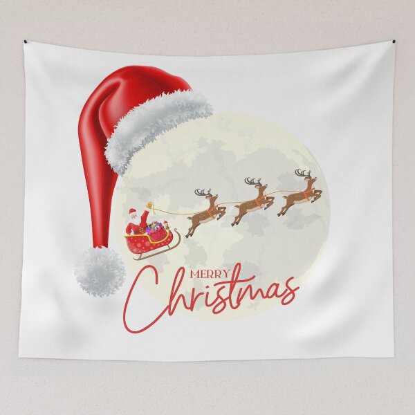 Item preview, Winter Magic: Santa on the Moon designed and sold by Power-OF-You.