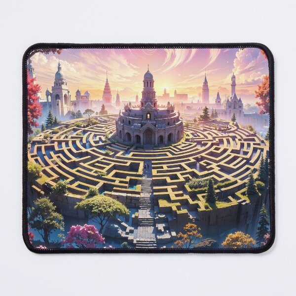 Item preview, Fantasy Maze Adventure Jigsaw Puzzles - Mystical Labyrinth on Redbubble designed and sold by PuzzleBoxDesign.