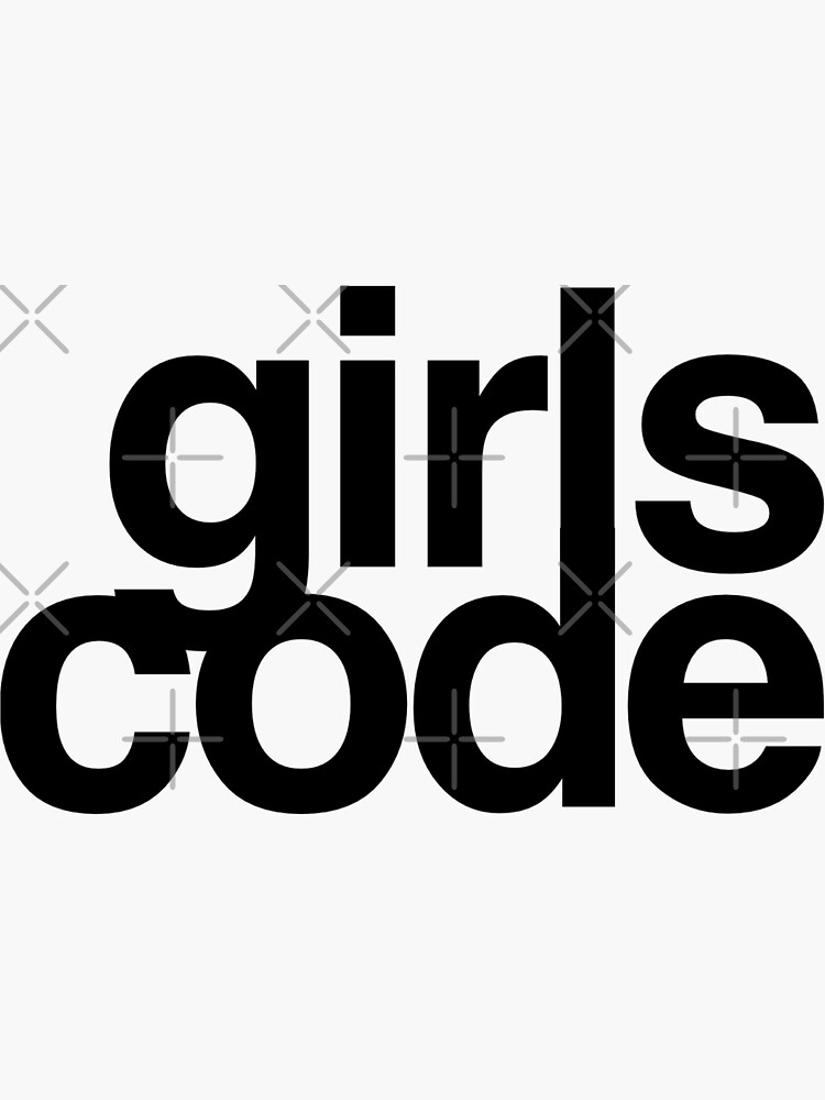"girls code" Sticker for Sale by MadEDesigns Redbubble