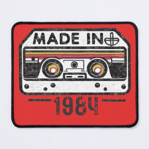 Item preview, 40th birthday Made in 1984 Retro cassette tape 1980's designed and sold by MiowandMolly.