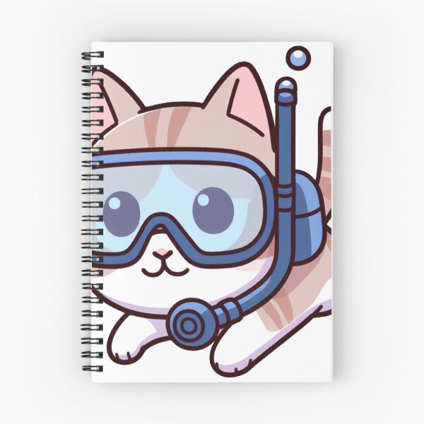 Item preview, Cat Snorkeling designed and sold by My-Sticker-Shop.