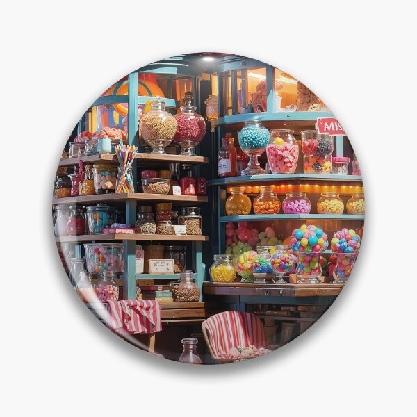 Item preview, Whimsical Candy Store Delight Jigsaw Puzzles - Sugary Wonderland on Redbubble designed and sold by PuzzleBoxDesign.