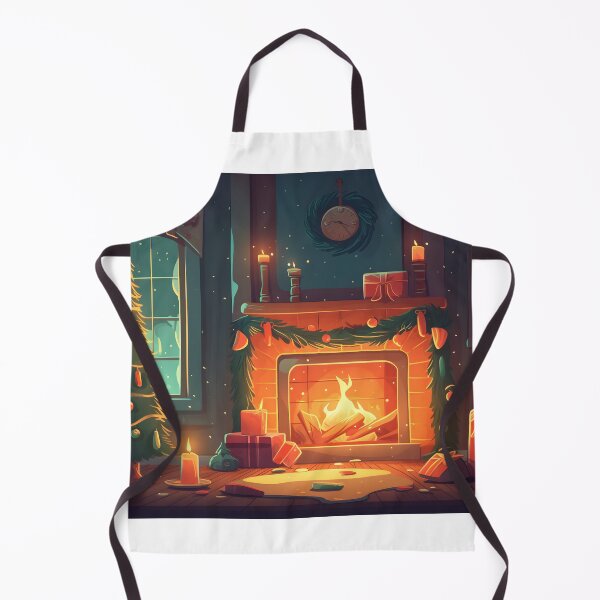 Item preview, Festive Living Room - Cozy Christmas Fireplace Delight designed and sold by PandaTShirtShop.