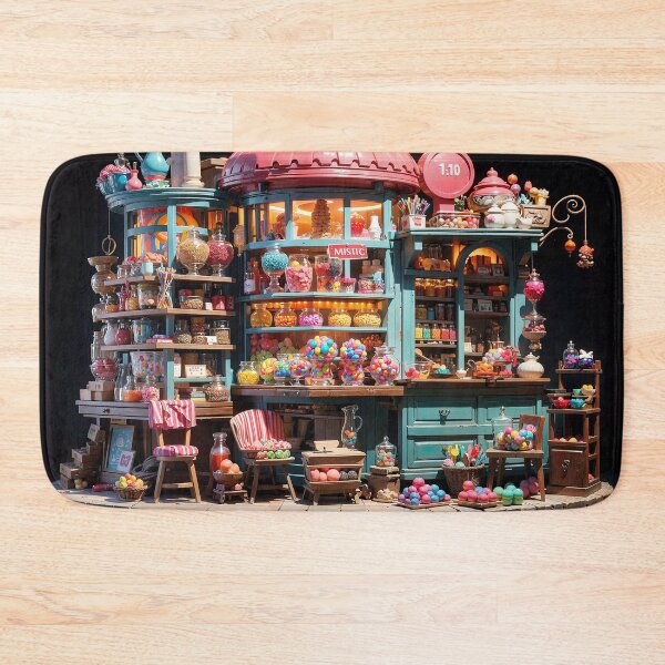 Item preview, Whimsical Candy Store Delight Jigsaw Puzzles - Sugary Wonderland on Redbubble designed and sold by PuzzleBoxDesign.