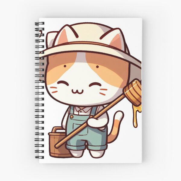 Item preview, Cute Beekeeper Cat designed and sold by My-Sticker-Shop.