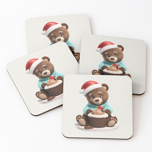 Item preview, Cute 3d baby Christmas teddy bear designed and sold by Zenalia.