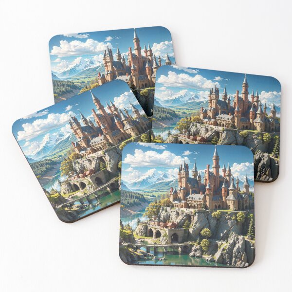 Item preview,  Majestic Castle Majesty  - Enchanted Fortress on Redbubble designed and sold by PuzzleBoxDesign.