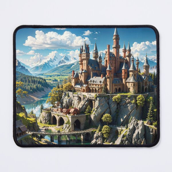 Item preview,  Majestic Castle Majesty  - Enchanted Fortress on Redbubble designed and sold by PuzzleBoxDesign.