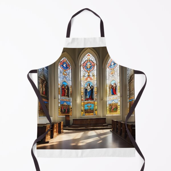 Item preview, vintage stainglass inside a church designed and sold by IncredibleGeek.