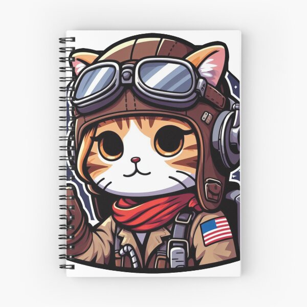 Item preview, Cute Cat Pilot designed and sold by My-Sticker-Shop.