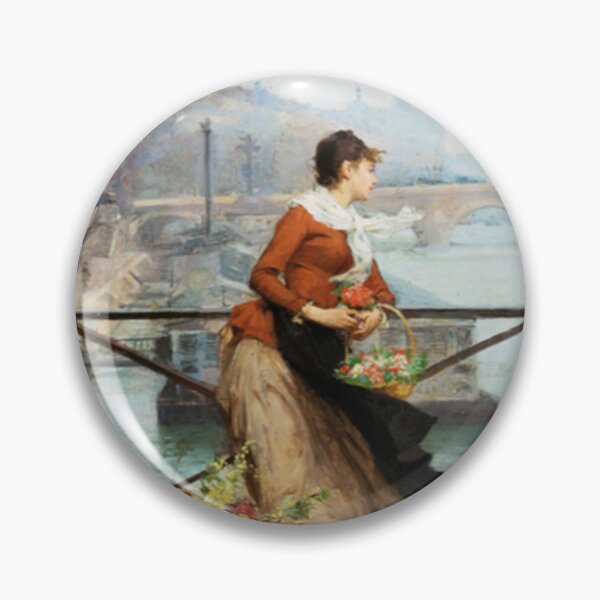 Item preview, The Flower Vendor on the Pont des arts designed and sold by tomorrowsart.