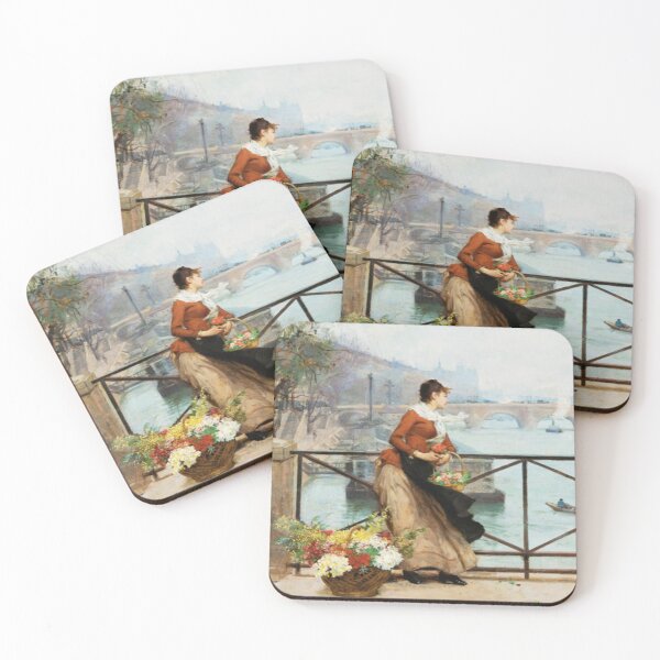 Item preview, The Flower Vendor on the Pont des arts designed and sold by tomorrowsart.