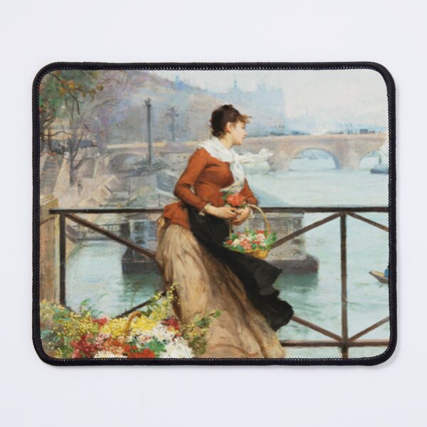 Item preview, The Flower Vendor on the Pont des arts designed and sold by tomorrowsart.