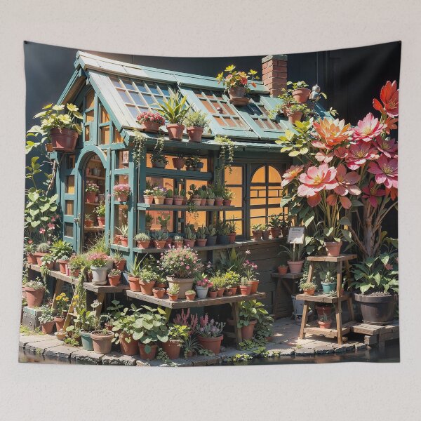 Item preview, Potted Plant Paradise Jigsaw Puzzles - Botanical Bliss on Redbubble designed and sold by PuzzleBoxDesign.