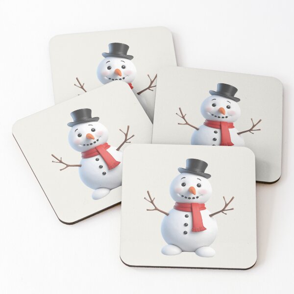 Item preview, Cute 3d Christmas snowman designed and sold by Zenalia.