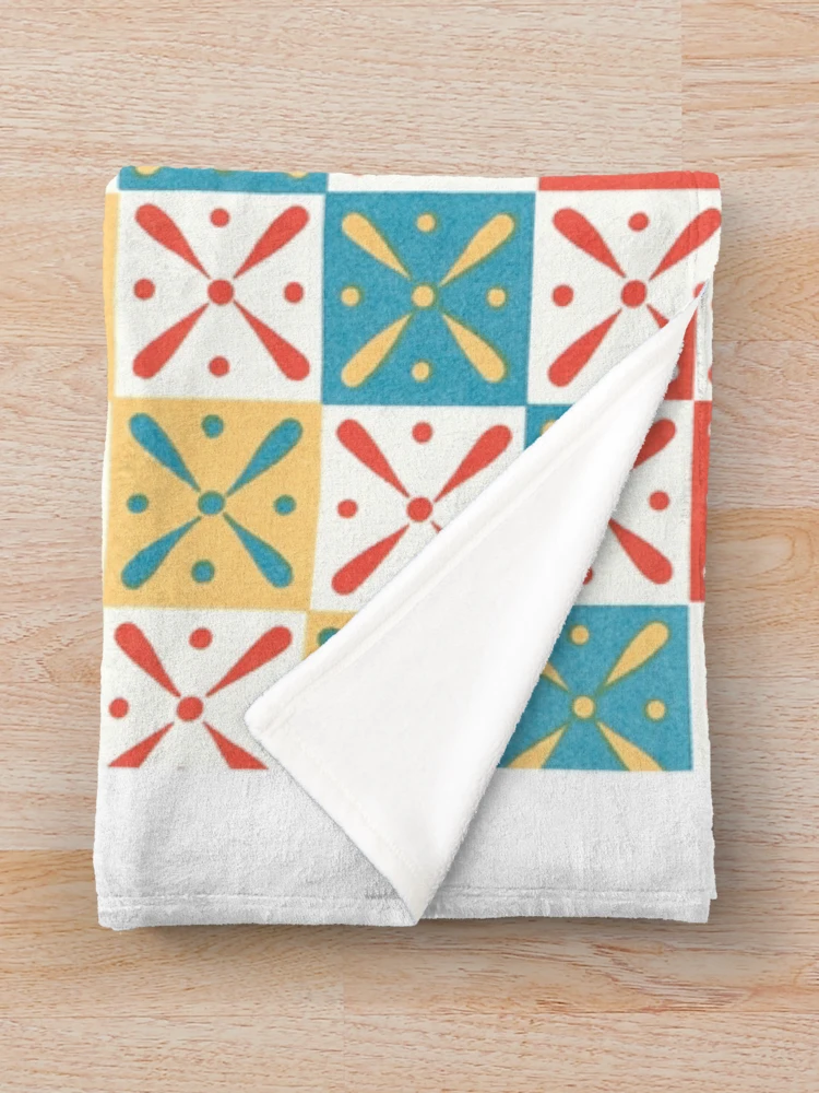 Thumbnail 3 of 6, Throw Blanket, Ancient Abstract Geometry Patterns designed and sold by InnerCitadel.