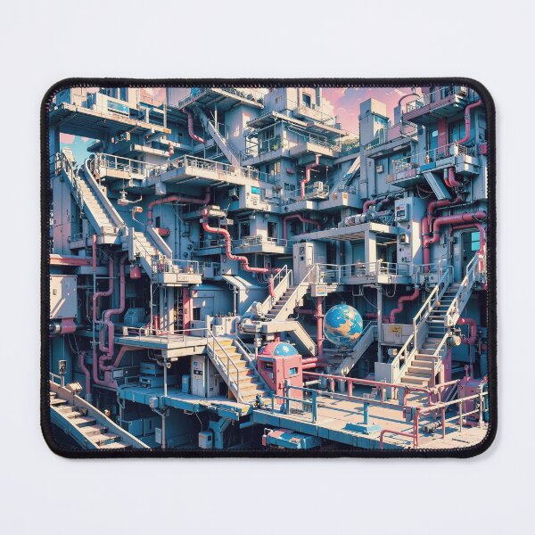 Item preview, Vibrant Dystopia Chronicles Jigsaw Puzzles - Colorful Desolation on Redbubble designed and sold by PuzzleBoxDesign.