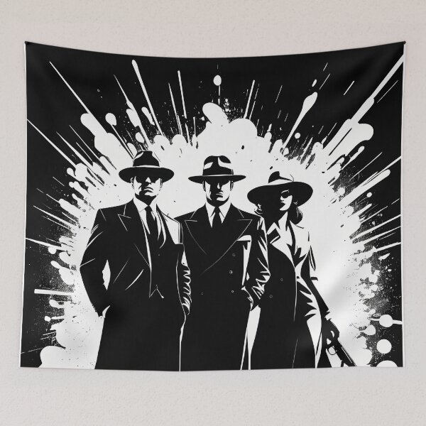 Item preview, Mafia Subtlety: Digital Silhouettes that Glow in the Dark designed and sold by Artedig.