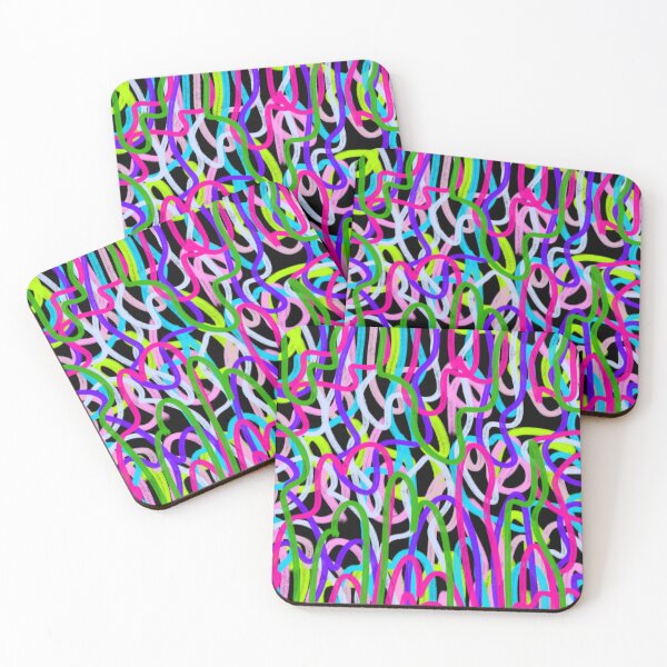 Item preview, Colorful Scribble on Black  designed and sold by DanielleGensler.