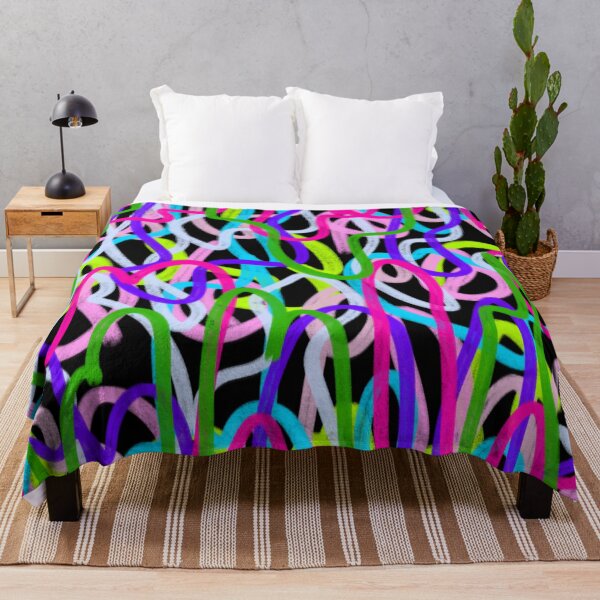 Item preview, Colorful Scribble on Black  designed and sold by DanielleGensler.