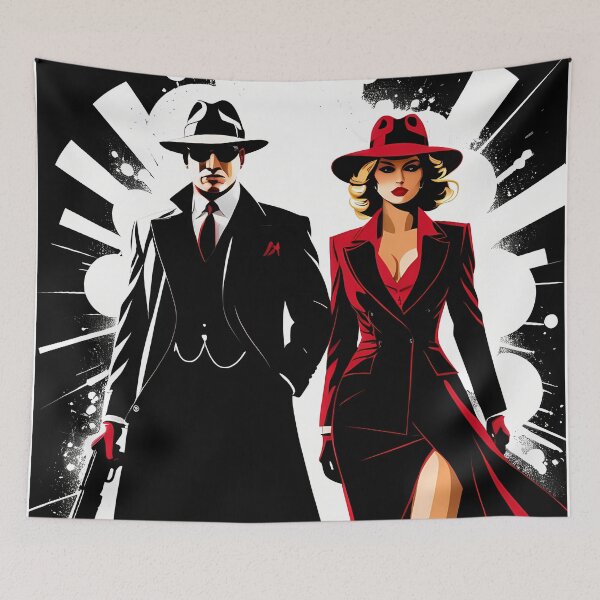 Item preview, Shadows of the Past: Digital Silhouettes that Rescue Mafia History designed and sold by Artedig.