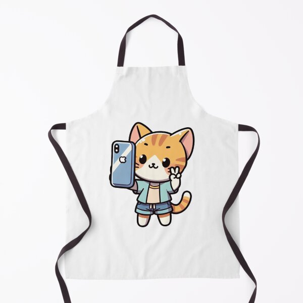 Item preview, Cute Cat Taking Cell Phone Selfie designed and sold by My-Sticker-Shop.