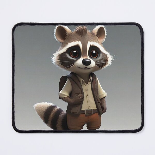 Item preview, Whimsical Raccoon Adventures: A Playful Twist as Raccoon Goes to School designed and sold by Fafa ND.
