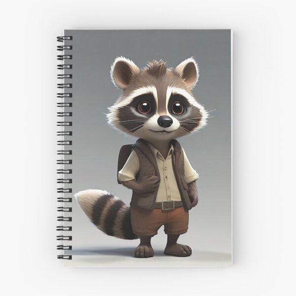 Item preview, Whimsical Raccoon Adventures: A Playful Twist as Raccoon Goes to School designed and sold by Fafa ND.