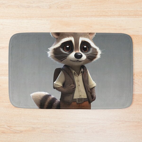 Item preview, Whimsical Raccoon Adventures: A Playful Twist as Raccoon Goes to School designed and sold by Fafa ND.