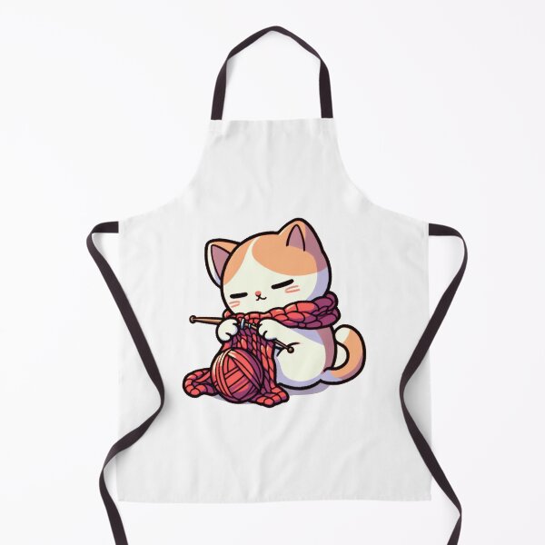 Item preview, Adorable Cat Knitting designed and sold by My-Sticker-Shop.