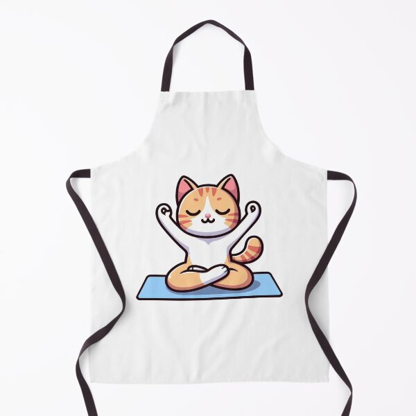 Item preview, Cute Cat Doing Yoga designed and sold by My-Sticker-Shop.