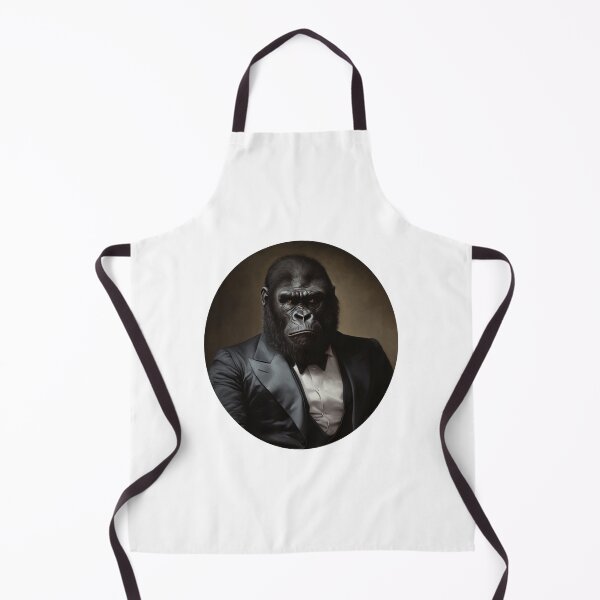 Item preview, Fancy 1600s Silverback Gorilla Portrait designed and sold by My-Sticker-Shop.
