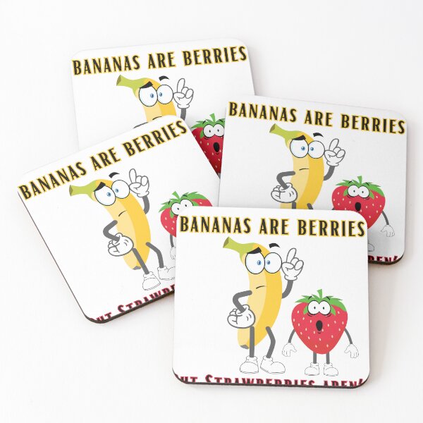 Item preview, Bananas Are Berries But bStrawberries Aren't Funny fun fact  designed and sold by NatalieArtiste.