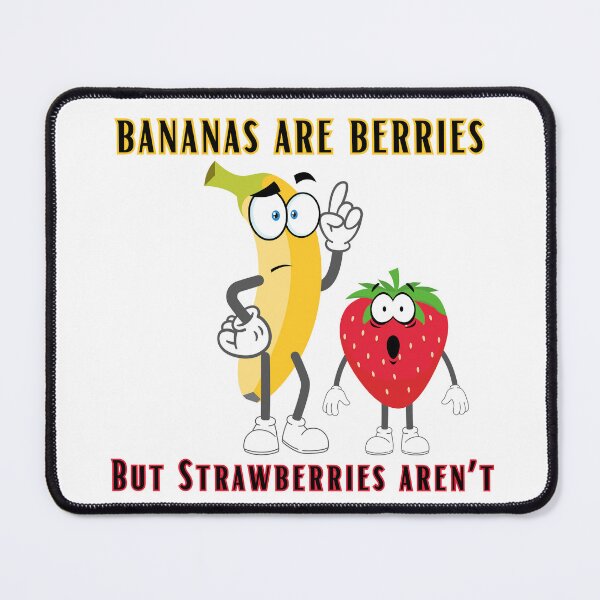 Item preview, Bananas Are Berries But bStrawberries Aren't Funny fun fact designed and sold by NatalieArtiste.