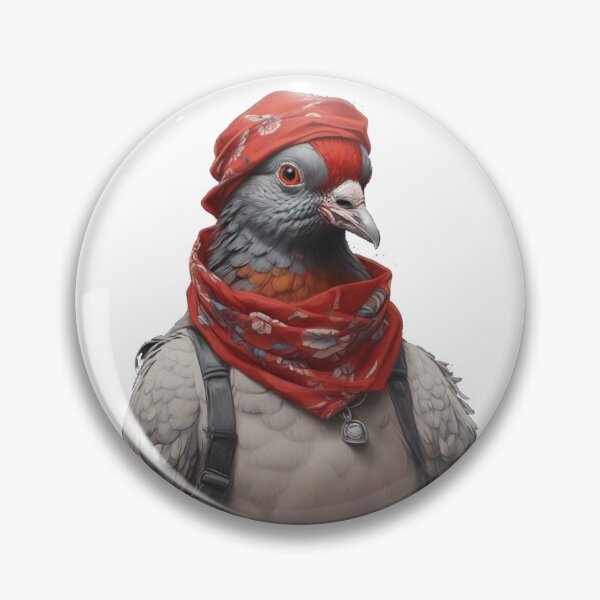 Artikelvorschau, Eine coole Taube mit einem roten Bandana entworfen und verkauft von Rislam.