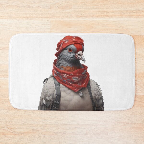 Artikelvorschau, Eine coole Taube mit einem roten Bandana entworfen und verkauft von Rislam.