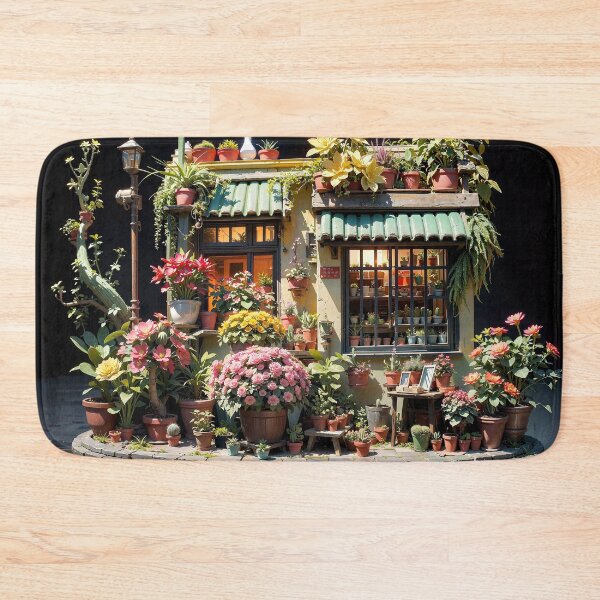 Item preview,  Cute Flower Store Charm Jigsaw Puzzles - Blossoming Elegance on Redbubble designed and sold by PuzzleBoxDesign.
