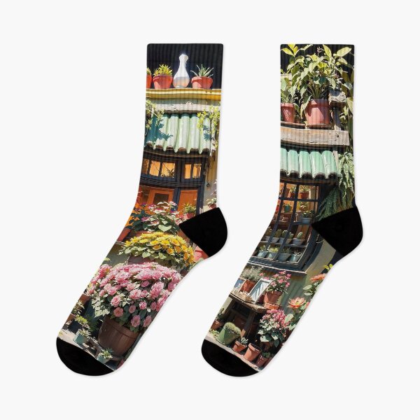 Item preview,  Cute Flower Store Charm Jigsaw Puzzles - Blossoming Elegance on Redbubble designed and sold by PuzzleBoxDesign.