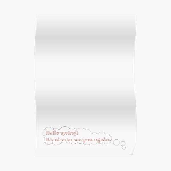 Hello Spring Poster