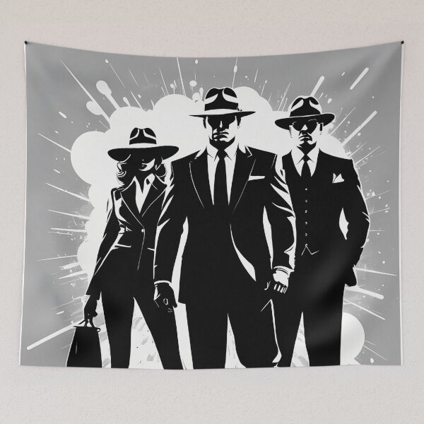 Item preview, Stylized Crime: Digital Silhouettes that Merge Elegance and Mystery designed and sold by Artedig.