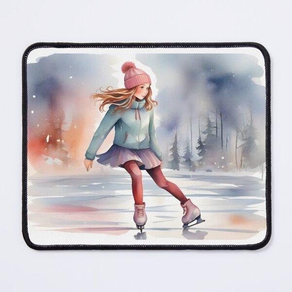 Item preview, Girl playing ice skating outdoor. designed and sold by Jayjaynaenae.
