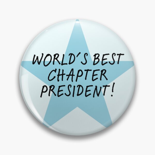 Item preview, World's Best Chapter President! - Blue Star designed and sold by Jenna Cage.