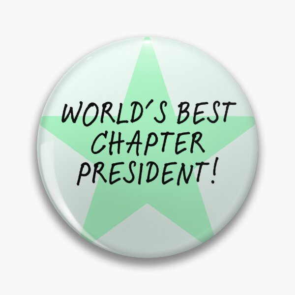 Item preview, World's Best Chapter President! - Green Star designed and sold by Jenna Cage.